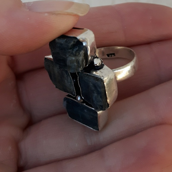 New Natural Kyanite 925 Silver Ring. - Picture 6 of 6